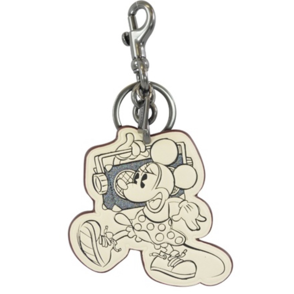 COACH Minnie Mouse Boombox Keychain